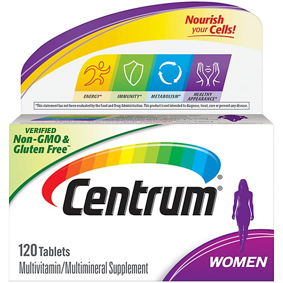 Centrum Multivitamin Multimineral Supplement Ultra Womens Tablets - 100 Count