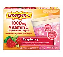 Emergen-C Raspberry Dietary Supplement Fizzy Drink Mix with 1000mg Vitamin C - 30-0.32 Oz.