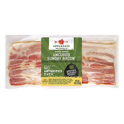 Applegate Natural Uncured Sunday Bacon - 8oz - Image 1
