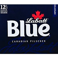 Labatt Blue Beer Canadian Pilsener Bottles - 12-11.5 Fl. Oz. - Image 2