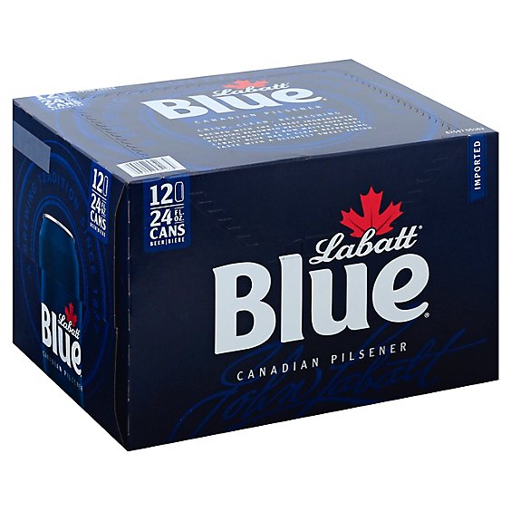 Labatt Blue Beer Canadian Pilsener Bottles - 12-11.5 Fl. Oz.