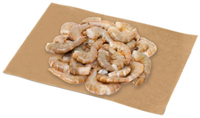 Service Case Previously Frozen Raw Jumbo Shrimp 21 - 25 Count - 1 Lb