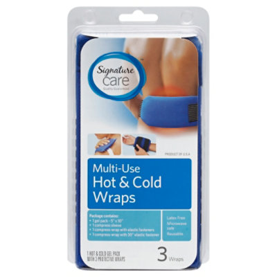 Signature Care Hot & Cold Wraps Multi Use - 3 Count