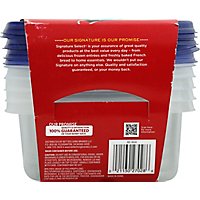 Signature SELECT Containers Storage Tight Seal BPA Free Medium 3 Cups - 5 Count - Image 3