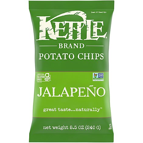 Kettle Potato Chips Hot! Jalapeno - 8.5 Oz