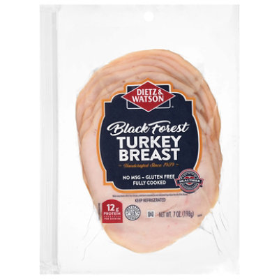 Dietz & Watson Turkey Breast Sliced Black Forest Smoked - 7 Oz - Image 2