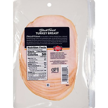 Dietz & Watson Turkey Breast Sliced Black Forest Smoked - 7 Oz - Image 6