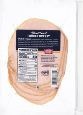 Dietz & Watson Turkey Breast Sliced Black Forest Smoked - 7 Oz - Image 6