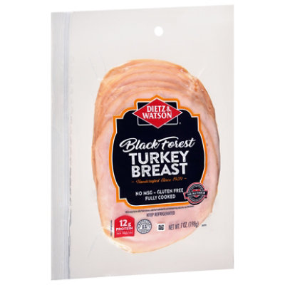 Dietz & Watson Turkey Breast Sliced Black Forest Smoked - 7 Oz - Shaws