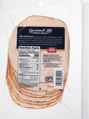 Dietz & Watson Gourmet Lite Turkey Breast Sliced - 7 Oz - Image 3