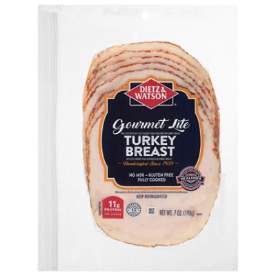 Dietz & Watson Gourmet Lite Turkey Breast Sliced - 7 Oz - Image 2