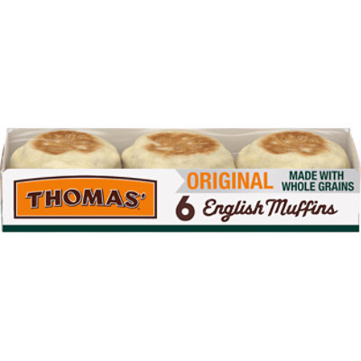 Thomas' Whole Grain English Muffins - 12 Oz - Image 1