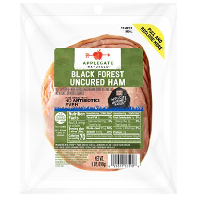 Applegate Natural Black Forest Ham - 7 Oz. - Image 1