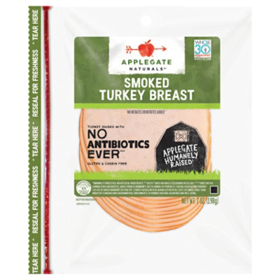 Applegate Natural Smoked Turkey Breast - 7 Oz - Image 2