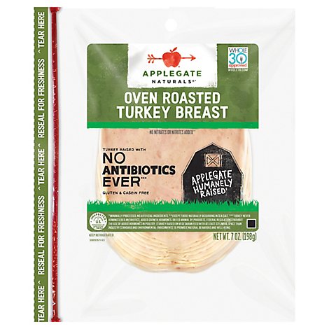 Applegate Natural Roasted Turkey Breast - 7 Oz.
