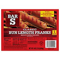 Bar-S Franks Bun Length Classic - 16 Oz - Image 1