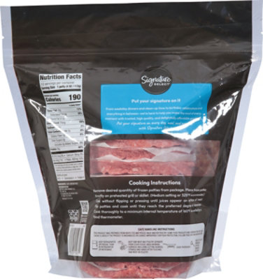 Signature SELECT 91% Lean 9% Fat Ground Beef - 40 oz - Image 6