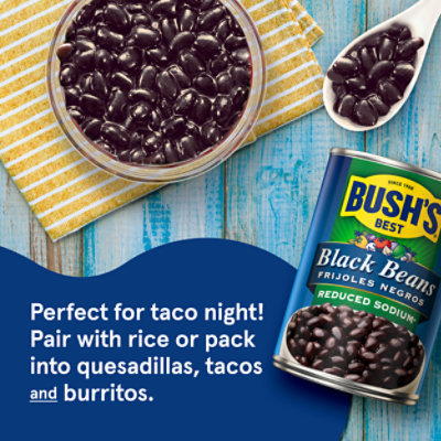 Bush's Reduced Sodium Black Beans - 15 Oz - Image 2