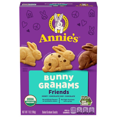 Annies Homegrown Friends Bunny Grahams Graham Snacks Organic Baked - 7 Oz - Image 3