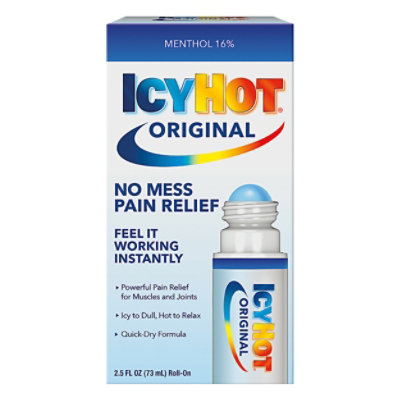 Icy Hot Medicated No Mess Applicator Pain Relieving Liquid - 2.5 Fl. Oz.