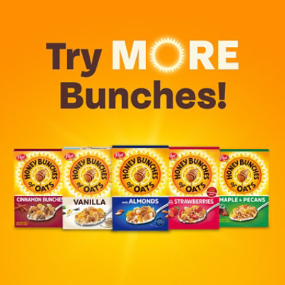 Post Honey Bunches of Oats Honey Roasted Whole Grain Breakfast Cereal Family Size - 18 Oz - Image 4