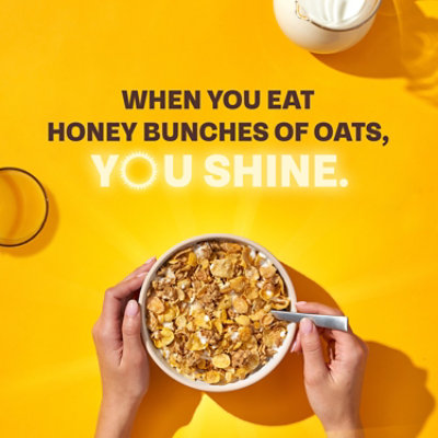 Post Honey Bunches of Oats Honey Roasted Whole Grain Breakfast Cereal Family Size - 18 Oz - Image 3