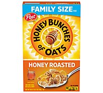 Post Honey Bunches of Oats Honey Roasted Breakfast Whole Grain Cereal Family Size - 18 Oz