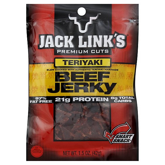 Jack Links Premium Cuts Beef Jerky Teriyaki - 1.5 Oz