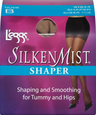 Leggs Silken Mist Shaper Control Top Nude B - 1 Pair - Image 2