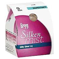 Leggs Silken Mist Control Top Shaper Nude Q - 1 Pair - Image 1