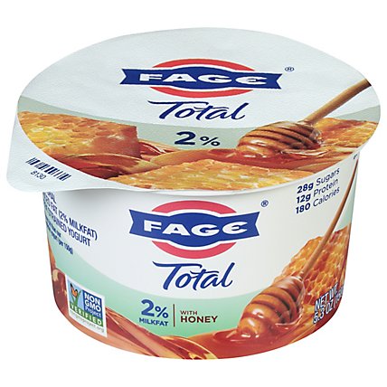 Fage Total 2% Yogurt Greek Lowfat Strained with Honey - 5.3 Oz - Image 2