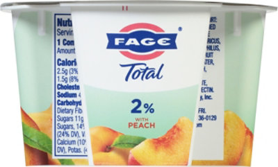 Fage Total 2% Yogurt Greek Lowfat Strained with Peach - 5.3 Oz - Image 6