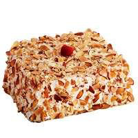 Bakery Cake 1/8 Sheet Raspberry Almond - Each