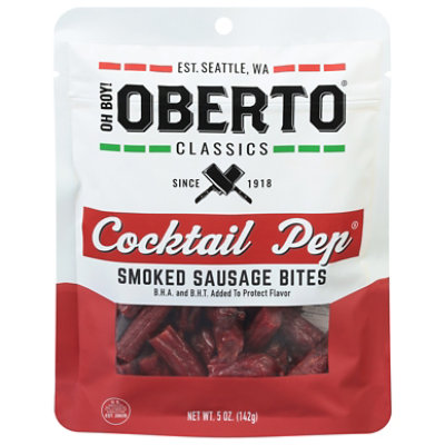 Oberto Sausage Sticks Smoked Bite Size Cocktail Pepper - 5 Oz - Image 1