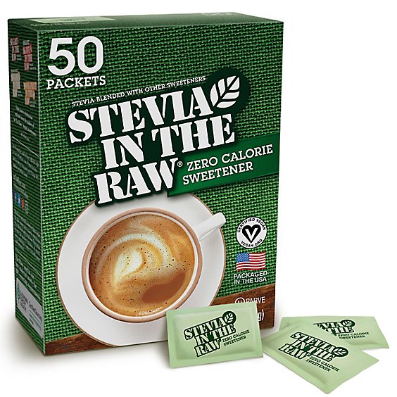 Stevia In The Raw Sweetener Zero Calorie Packets - 50 Count