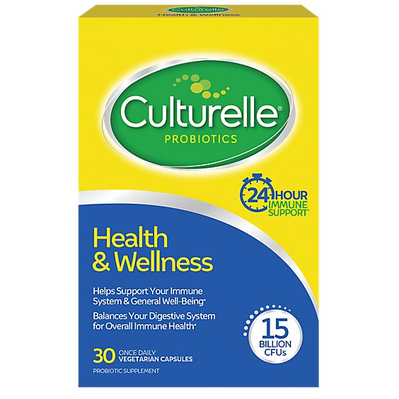 Culturelle Pro-well Probiotic Supplement Health & Wellness Vegetarian Capsules - 30 Count