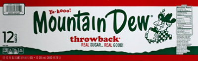 Mtn Dew Soda Throwback - 12-12 Fl. Oz. - Image 3