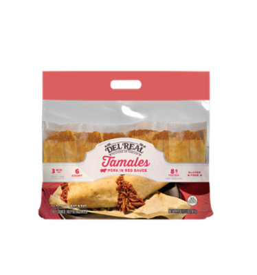 Del Real Pork Tamales - 24 Oz - Image 1