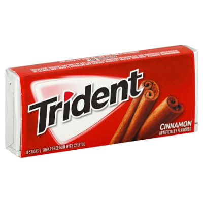 Trident Gum Sugar Free With Xylitol Cinnamon - 14 Count