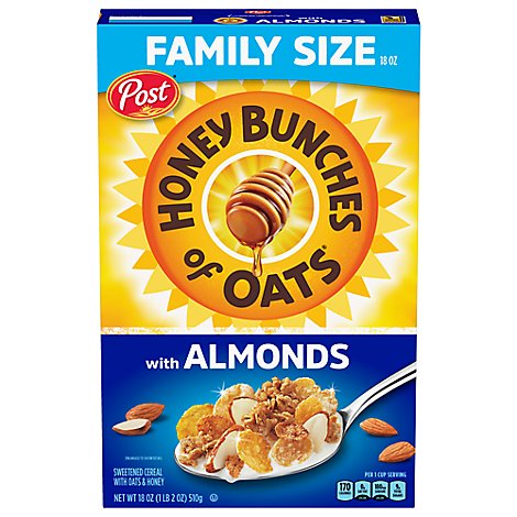 Honey Bunches of Oats Cereal With Crispy Almonds - 18 Oz