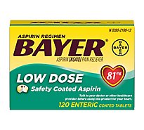 Bayer Aspirin Tablets 81mg Low Dose Enteric Coated - 120 Count