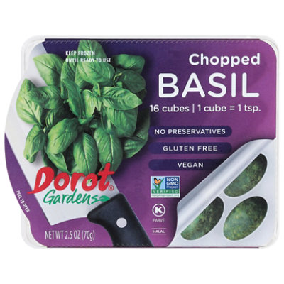 Dorot Gardens Basil Chopped Cubes 16 Count - 2.5 Oz - Image 3