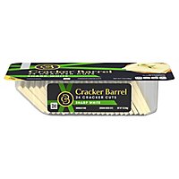 Cracker Barrel Cracker Cuts Sharp White Cheddar Cheese Slices Tray - 24 Count - Image 3