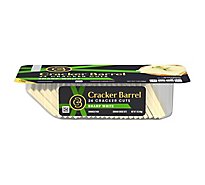 Cracker Barrel Cracker Cuts Sharp White Cheddar Cheese Slices Tray - 24 Count