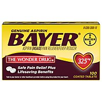 Bayer Aspirin Tablets 325mg Coated - 100 Count - Image 3