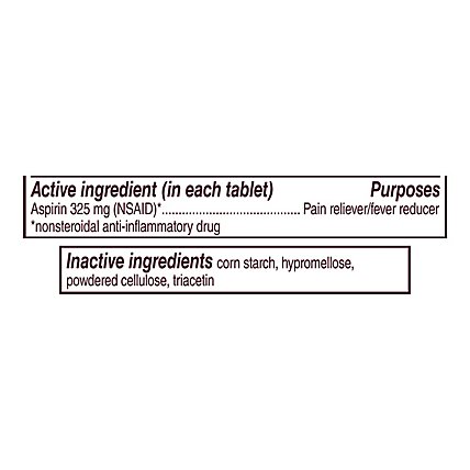 Bayer Aspirin Tablets 325mg Coated - 100 Count - Image 4