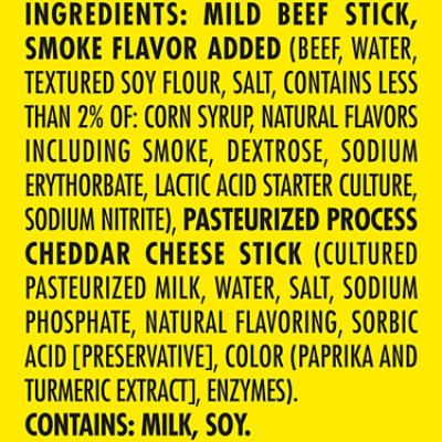 Slim Jim Beef & Cheese Sticks Mild - 1.5 Oz - Image 5