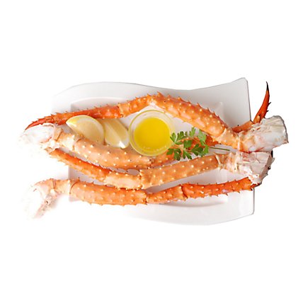 Seafood Service Counter Crab King Leg & Claw 6-9 Sz Frozen - 1.50 Lbs. - Image 1
