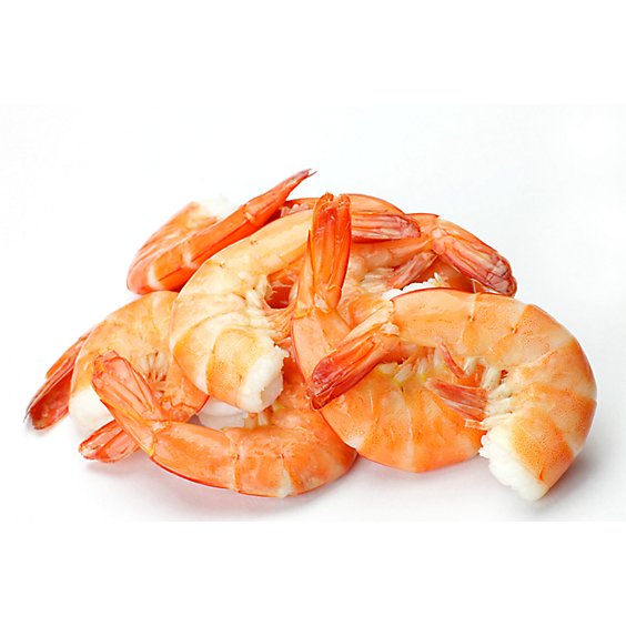 Seafood Service Counter Shrimp Cooked 31-40 Count Large Tail On - 1.00 Lb