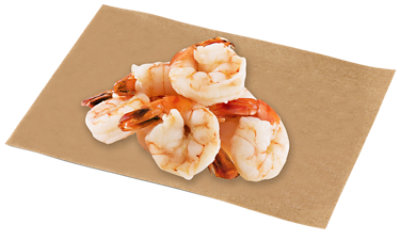 Shrimp Cooked Colossal 16-20 T-On Previously Frozen Service Case - 0.75 Lb - Image 1